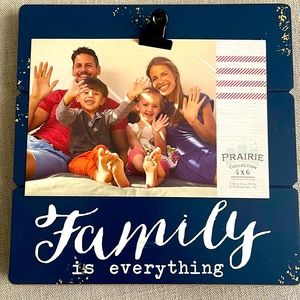 Blue family picture frame